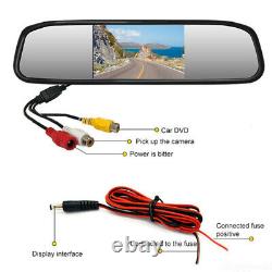 4.3 Car Rear View Mirror Monitor License Plate Reversing Night Vision camera