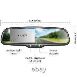 4.3 Car Rear View Mirror Monitor With Roof Reverse Camera for Mercedes Benz A++++