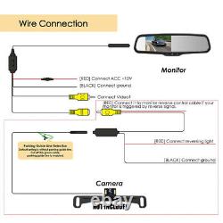 4.3 Car Rear View Mirror Monitor With Roof Reverse Camera for Mercedes Benz A++++