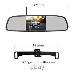 4.3 Car Rear View Reverse Night Vision Wireless Wifi Video Player Camera Mirror