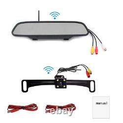 4.3 Car Rear View Reverse Night Vision Wireless Wifi Video Player Camera Mirror
