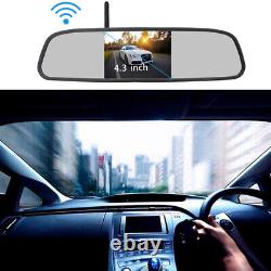 4.3 Car Rear View Reverse Night Vision Wireless Wifi Video Player Camera Mirror