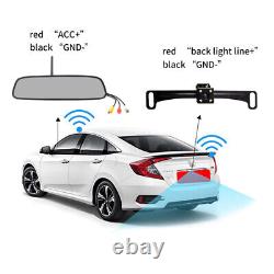 4.3 Car Rear View Reverse Night Vision Wireless Wifi Video Player Camera Mirror