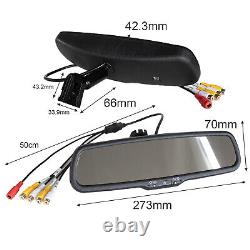 4.3 Mirror Monitor Radar Reverse Camera for car front rear view Reversing