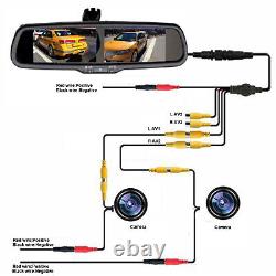 4.3 Mirror Monitor Radar Reverse Camera for car front rear view Reversing