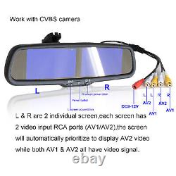 4.3 Mirror Monitor Radar Reverse Camera for car front rear view Reversing