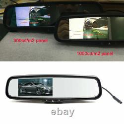 4.3in Reversing Auto Dimming Rear View Mirror Monitors Rear 12 LED Camera Night