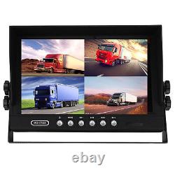 4 Channel 4PIN 9 4 Split Quad Screen Car Rear View Monitor For Reversing Camera
