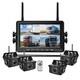 4ch 7 Monitor Dvr Wireless 1080p Backup Camera For Truck Rear View Reverse