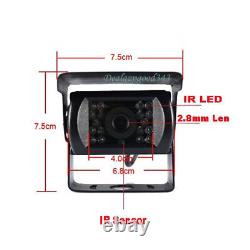 4x IR Rear View Camera Kit + 9 4CH Monitor Car Bus Truck Backup Reverse System