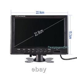 4x IR Rear View Camera Kit + 9 4CH Monitor Car Bus Truck Backup Reverse System