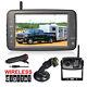 5 Digital Wireless Monitor Rear View Ir Ccd Camera For Rv Horse Trailer Truck