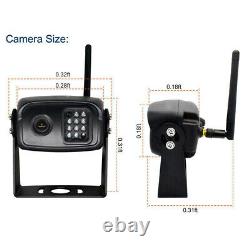 5 Digital Wireless Monitor Rear View IR CCD Camera For RV Horse Trailer Truck