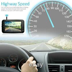 5 Digital Wireless Monitor Rear View IR CCD Camera For RV Horse Trailer Truck