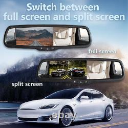 5 Split Mirror Monitor BSD DashCam 2k+1080p Backup Camera for Rearview Reverse