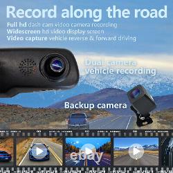 5 Split Mirror Monitor BSD DashCam 2k+1080p Backup Camera for Rearview Reverse