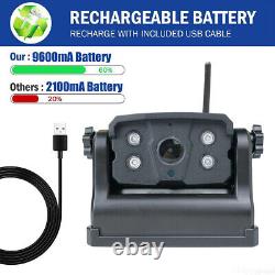 5 Wireless Monitor Magnetic Car Rear View Backup Reversing Camera System for RV