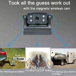 5 Wireless Monitor Magnetic Car Rear View Backup Reversing Camera System for RV