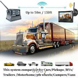 5 Wireless Monitor Magnetic Car Rear View Backup Reversing Camera System for RV