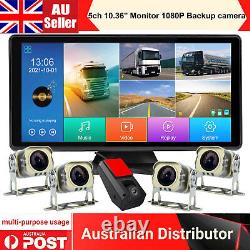 5ch 10.36 Touchable Monitor DVR 1080P Rear view Reverse Backup camera For Truck