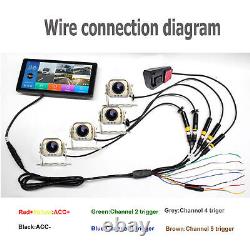 5ch 10.36 Touchable Monitor DVR 1080P Rear view Reverse Backup camera For Truck
