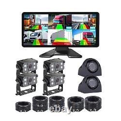 6ch 10.36 IPS Monitor DVR AHD 1080p Camera for Truck BUS Bus Rear View Reverse