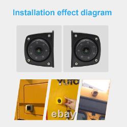 7Mirror Monitor Windscreen Suction 4x4PIN Side Rear Reversing Cameras For Truck