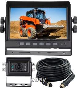 7 1080P AHD Wired Reverse Rear View Backup Camera System Tractor, Skid Steer