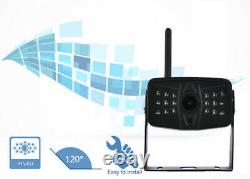 7'' 1080P Digital Wireless Rear View DVR Quad Monitor Backup Camera For Truck RV