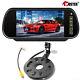 7'' Car Rear View Mirror Monitor Hd Reverse Backup Camera For Jeep Jk 2007-2018