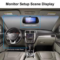 7'' Car Rear View Mirror Monitor HD Reverse Backup Camera For jeep JK 2007-2018