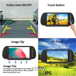 7 Car Rear View Monitor Backup Camera For Caravan Trailer Reversing Suction Cup