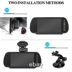 7 Car Rear View Monitor Backup Camera For Caravan Trailer Reversing Suction Cup