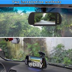 7 Car Rear View Monitor Backup Camera For Caravan Trailer Reversing Suction Cup