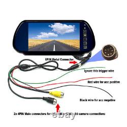 7 Car Rear View Monitor Backup Camera For Caravan Trailer Reversing Suction Cup