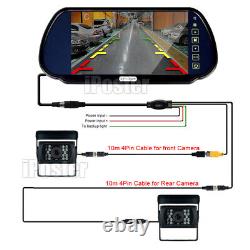 7 Car Rear View Monitor Backup Camera For Caravan Trailer Reversing Suction Cup