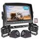 7'' Dvr Monitor 1080p 4 Side Rear Backup Cameras Reversing For Truck/trailer/rv