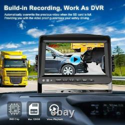 7'' DVR Monitor 1080P 4 Side Rear Backup Cameras Reversing for Truck/Trailer/RV