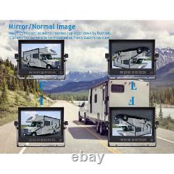 7 DVR Monitor Rear Side View Backup Camera 1080P Reverse for RV Tractor Truck