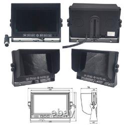 7 DVR Monitor Rear Side View Backup Camera 1080P Reverse for RV Tractor Truck