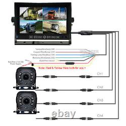 7 DVR Monitor Rear Side View Backup Camera 1080P Reverse for RV Tractor Truck