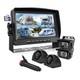 7 Dvr Quad Split Monitor Ahd 1080p Side Rear View Camera Reversing Kit With32gb