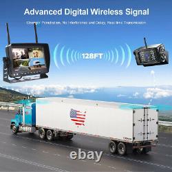 7 Digital Wireless Car Monitor DVR Record Reverse Rearview Camera System 12-24V