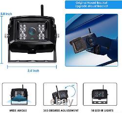 7'' Digital Wireless Monitor Reversing Backup Rear View 2x Cameras For Motorhome