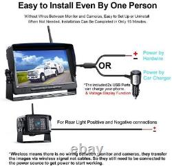 7'' Digital Wireless Monitor Reversing IR Backup Rear View Camera For Motorhome