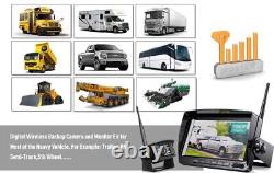 7'' Digital Wireless Monitor Reversing IR Backup Rear View Camera For Motorhome