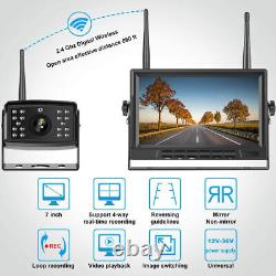 7 Digital Wireless Quad DVR Monitor Reversing Rear View Camera for Motorhome RV