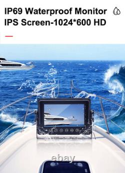 7 HD Rearview Reverse 1080P Camera Waterproof Heavy Duty Mining Industrial Boat