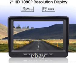 7 IPS Screen Quad Monitor DVR 4x 4 PIN AHD 1080P Rear View Camera 12-24v Truck