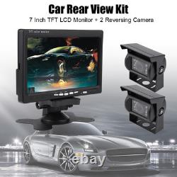 7 Inch TFT LCD Monitor Car Rear View Backup Reversing Camera Night Vision For RV